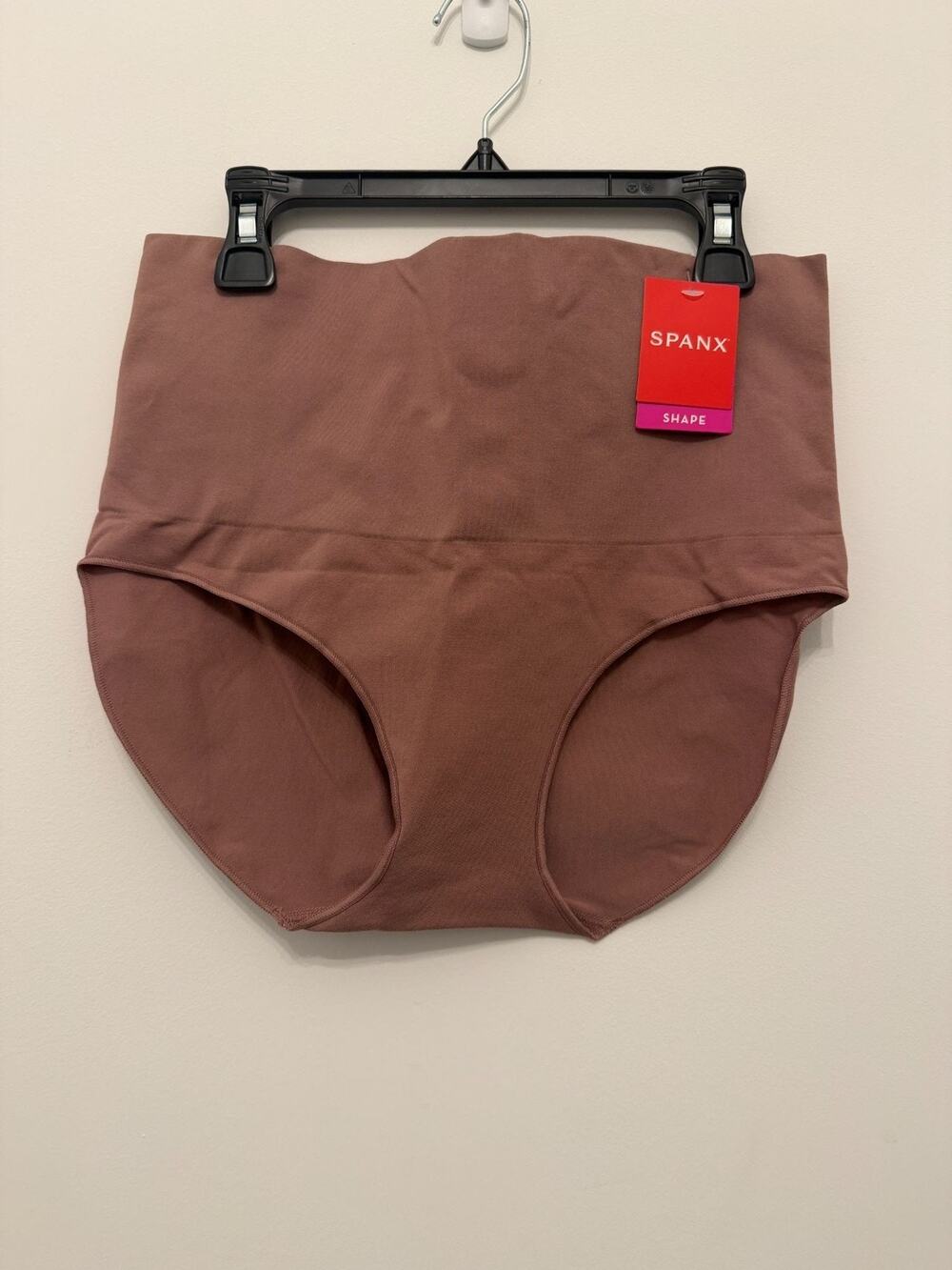 Spanx High-Waisted Brief Shaper In Plum Petal Size 1X Seamless Design New With T